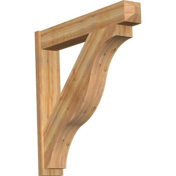 Ekena Millwork Funston Craftsman Rough Sawn Outlooker, Western Red Cedar, 8"W x 46"D x 46"H OUT08X46X46FST04RWR - main